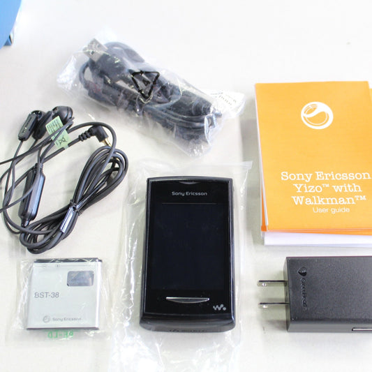 Rare Vintage Sony Ericsson W150 Movistar Black Phone 3G GSM In Box International