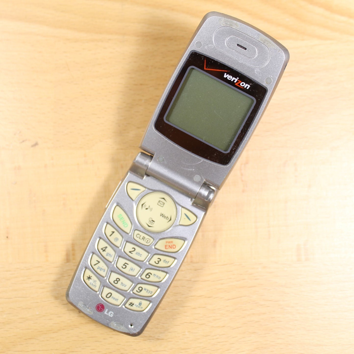LG VX3100 Silver Verizon Cell Phone PTT Vintage Untested For Parts #174
