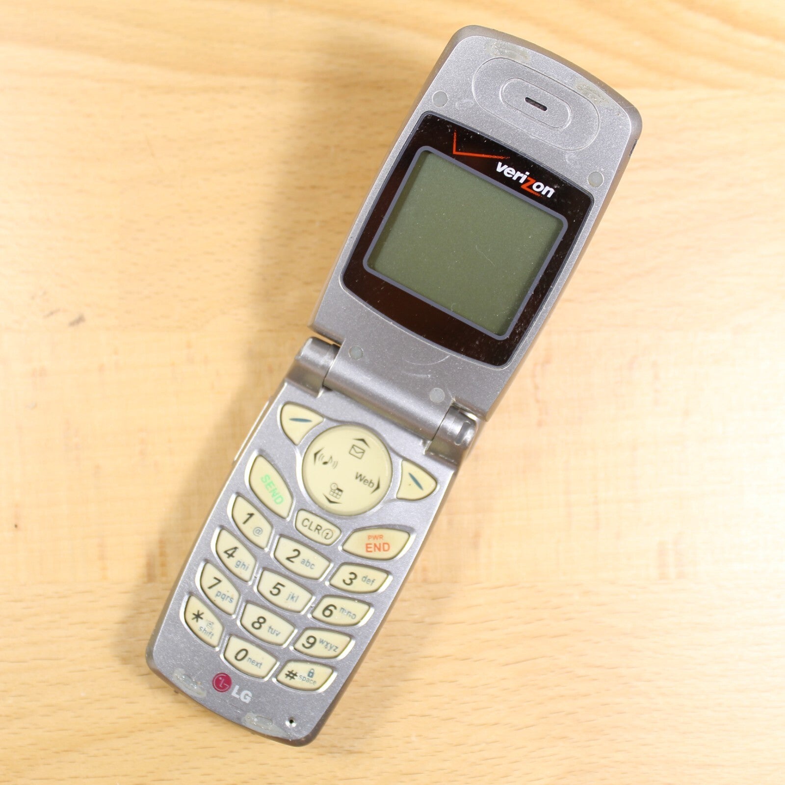 LG VX3100 Silver Verizon Cell Phone PTT Vintage Untested For Parts #174