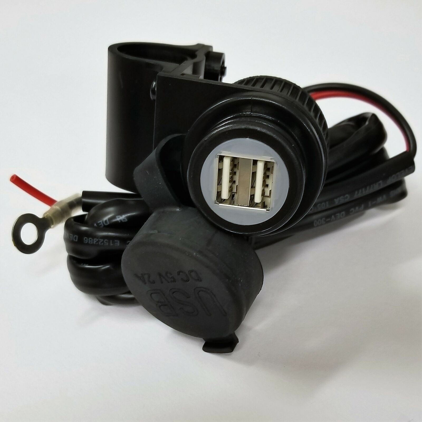 USB 12V Power Adapter Addon For Handlebars on bike motorcycles and beyond