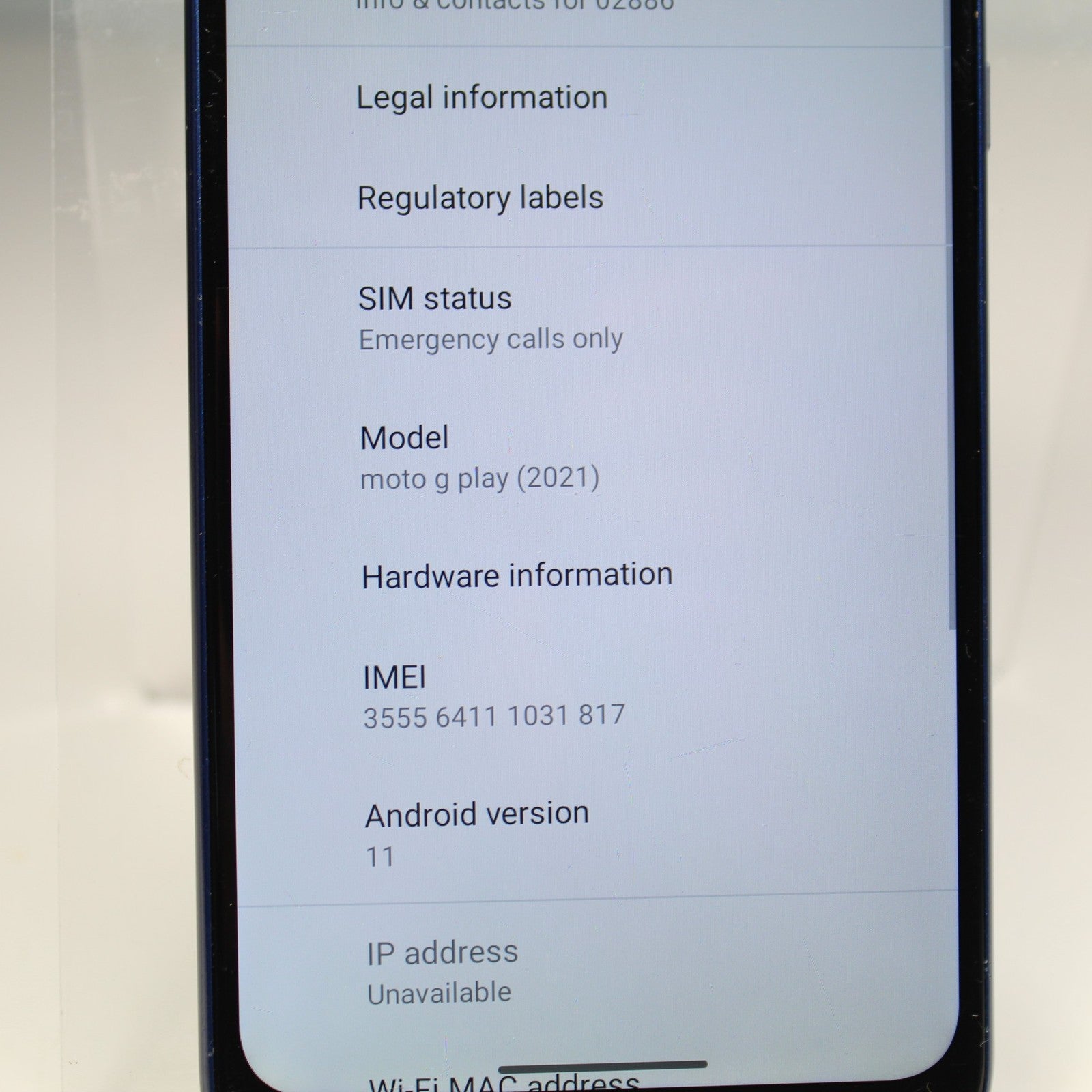 Motorola Moto G Play XT2093-2PP Verizon Phone 4G LTE 32GB For Parts or repair