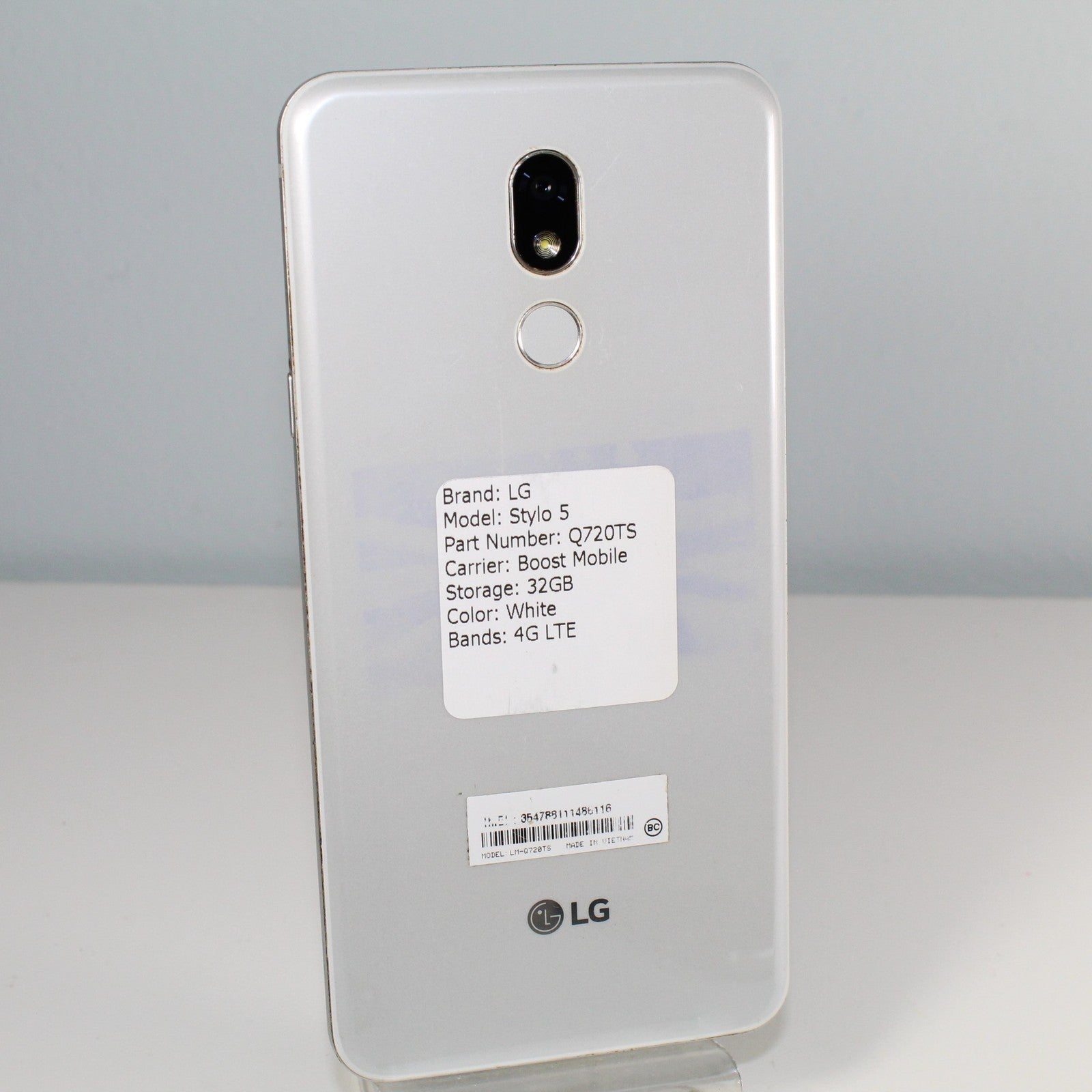 LG Stylo 2 Q720TS Boost Mobile 4G LTE Smartphone White 32GB