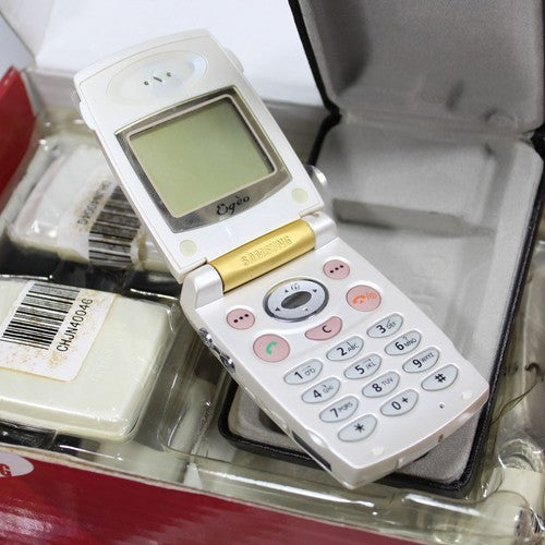 Very Rare Vintage Samsung SGH-A408 Olympics 2001 Phone White In Box Complete