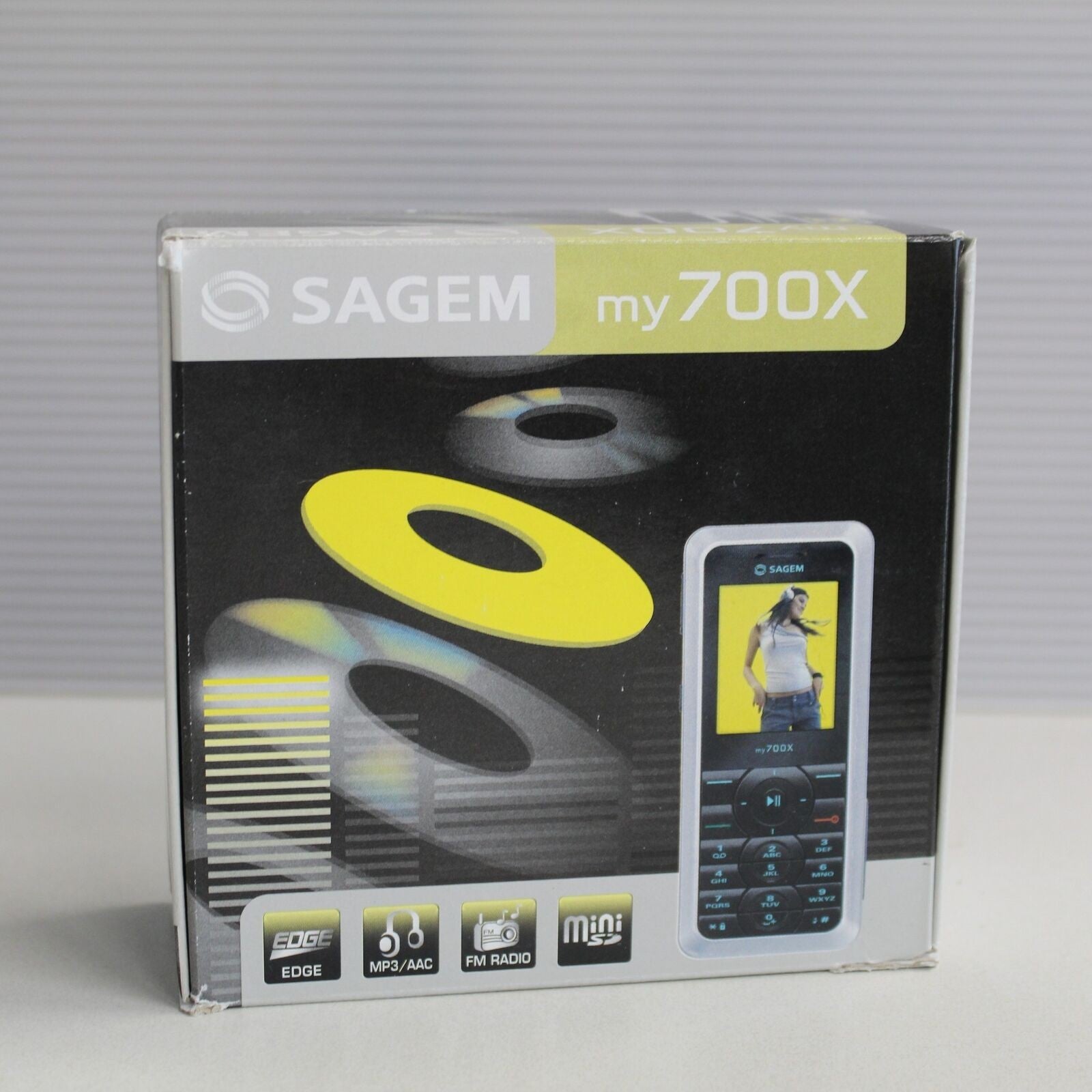 Rare Vintage Sagem my700x TIM Pone White International In Box Italian Collect