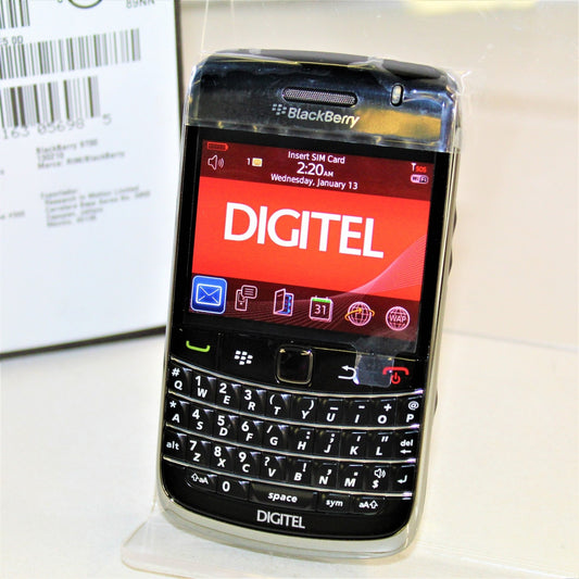Rare Vintage Blackberry Bold 9700 DigiTel Phone WiFi Black In Box Complete