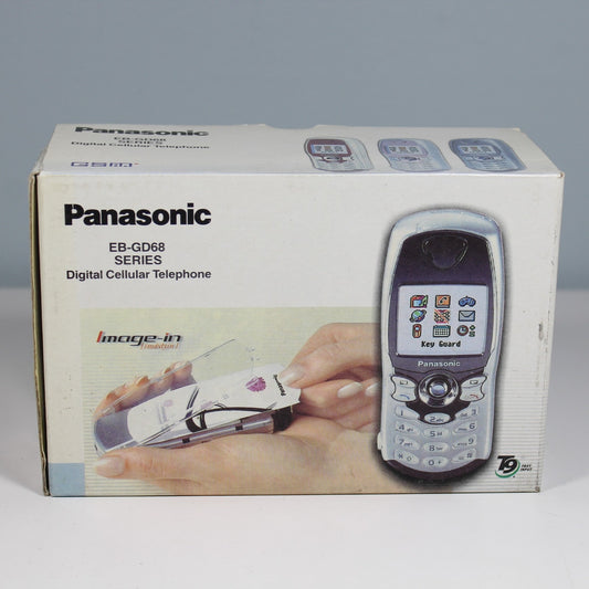 Rare Vintage Panasonic EB-GD68 Phone International Silver In Box Collectible
