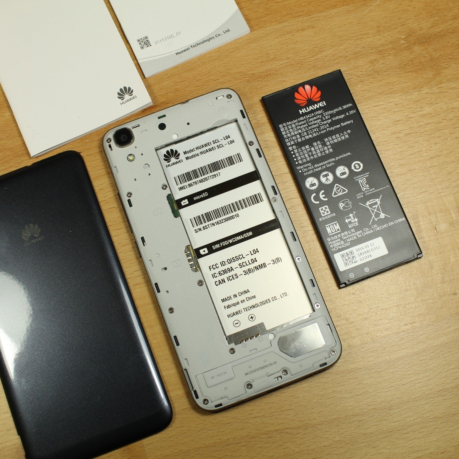 Vintage Huawei Y6 SCL-L04 Black Smartphone Android 32GB 4G GSM International