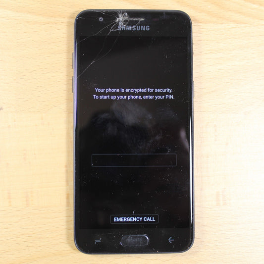 Samsung Galaxy J3 SM-J337V Verizon Smartphone Black For Parts Untested #107