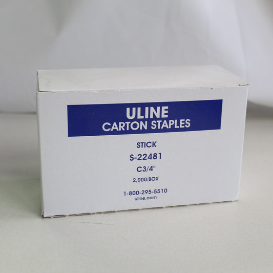  Uline Stick Staples - C34 3/4" (S-22481) New in box 