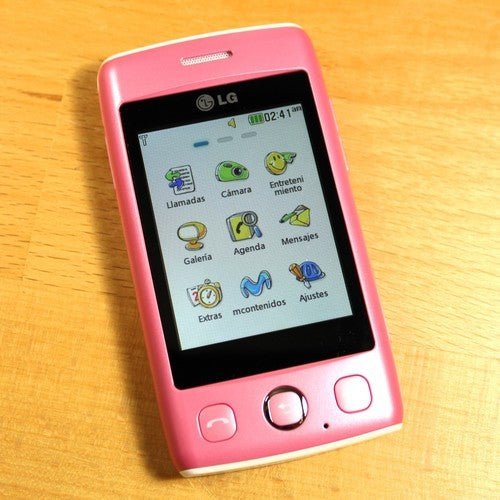Rare Vintage LG Cookie Lite T300 Movistar Pink Smartphone Includes Games