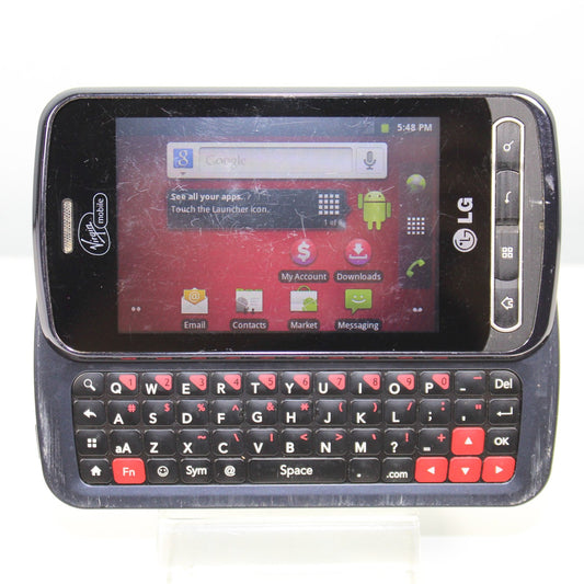 Vintage Classic LG Optimus Slider Virgin Mobile 3G Smartphone VM701 Black 150MB