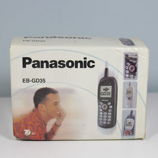 Rare Vintage Panasonic EB-GD35 Phone International Black In Box Collectible