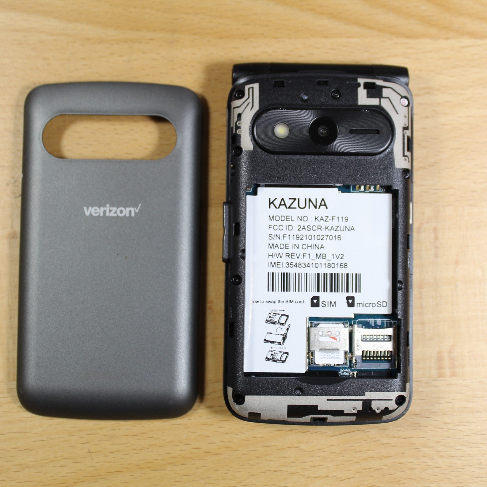 Verizon Kazuna eTalk KAZ-F119 Volte Flip Phone