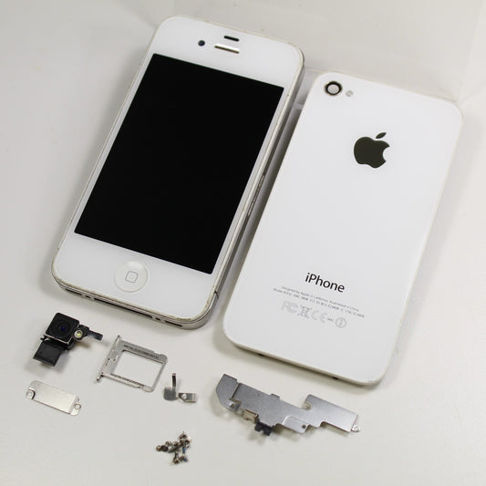 Apple iPhone 4 A1332 WHITE Motherboard Housing Assembly Part + Digitizer LCD