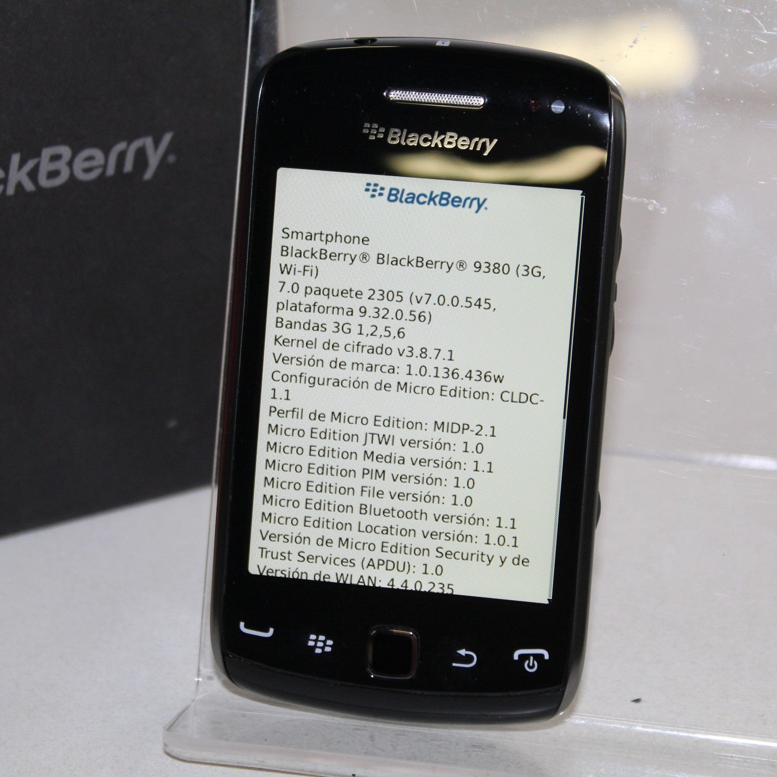 Rare Vintage Blackberry Curve 9380 Phone Black In Box Movistar Latin America