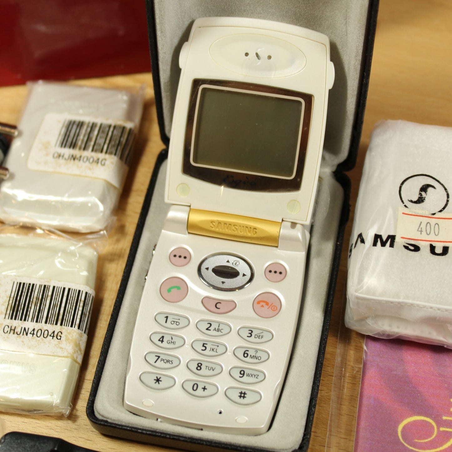 Very Rare Vintage Samsung SGH-A408 Olympics 2001 Phone White In Box Complete