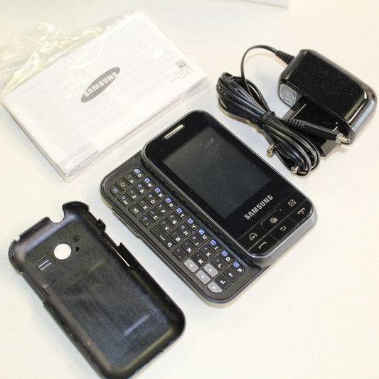 Rare Vintage Samsung Chat 350 Prepay Phone Black In Box International No Battery