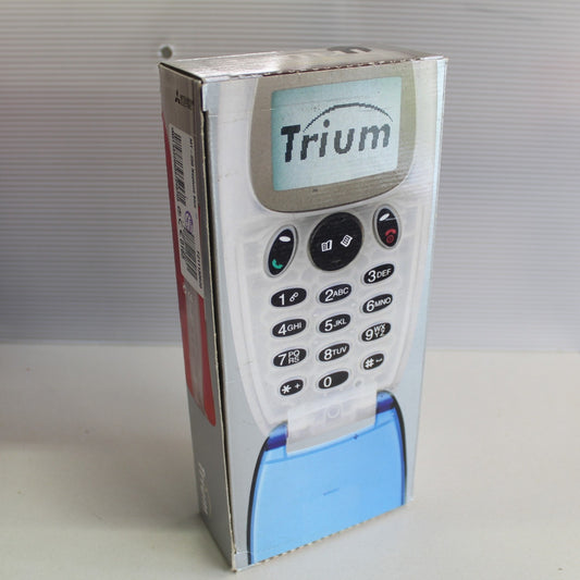 Very Rare Vintage Mitsubishi MT-250 Trium Phone GSM Neptune Blue In Box