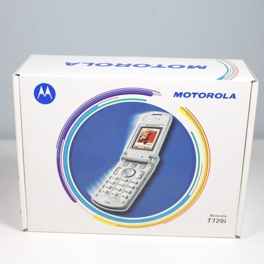 Rare Vintage Motorola T720i Black Phone Collector In Box Complete International