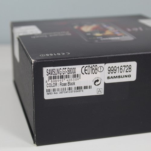 Rare Vintage Samsung Jet S8000 Rose Black Phone GSM In Box Complete Internationa