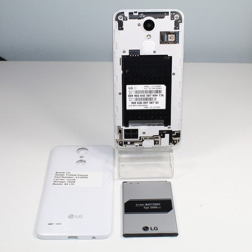 LG Tribute Empire Sprint 4G LTE Smartphone X220PM White 16GB WiFi Camera