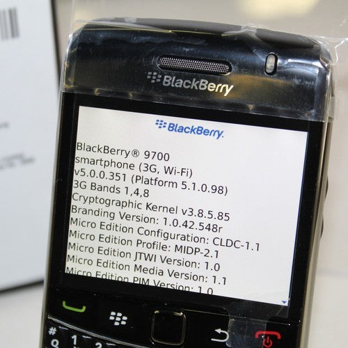 Rare Vintage Blackberry Bold 9700 DigiTel Phone WiFi Black In Box Complete
