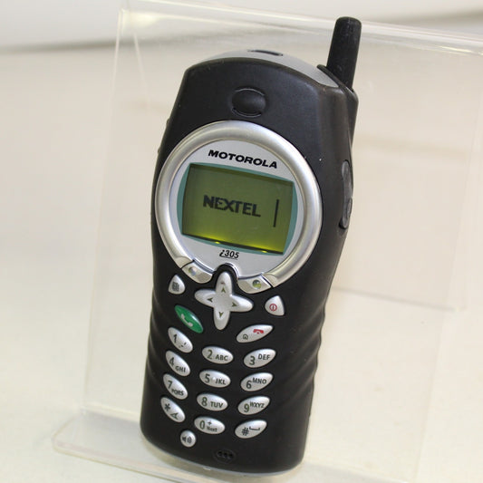 Rare Vintage Motorola i305 Nextel Phone iDen PTT Black Rugged Collectible