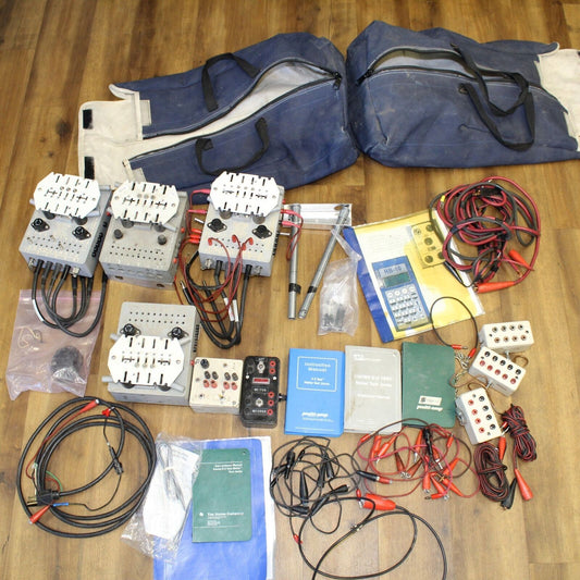 Multi-Amp E-Z Test Meter Test Jacks & Cables Mix Power Lot Bundle