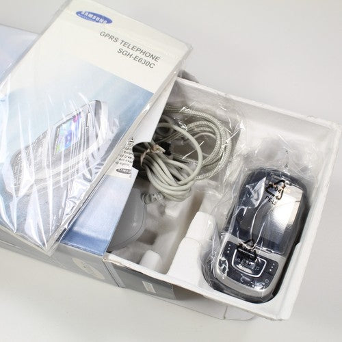 Rare Vintage Samsung SGH-E630C Olympics Phone In Box Black 2004 Worldwide