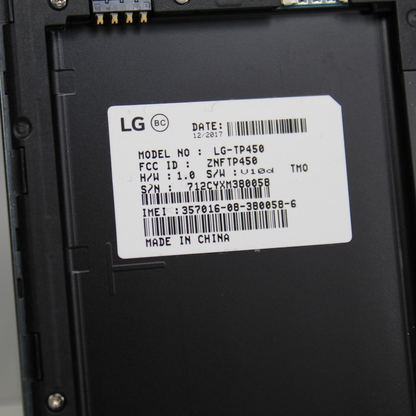 LG Stylo 3 Plus TP450 T-Mobile Smartphone 4G LTE Gray 32GB For Parts
