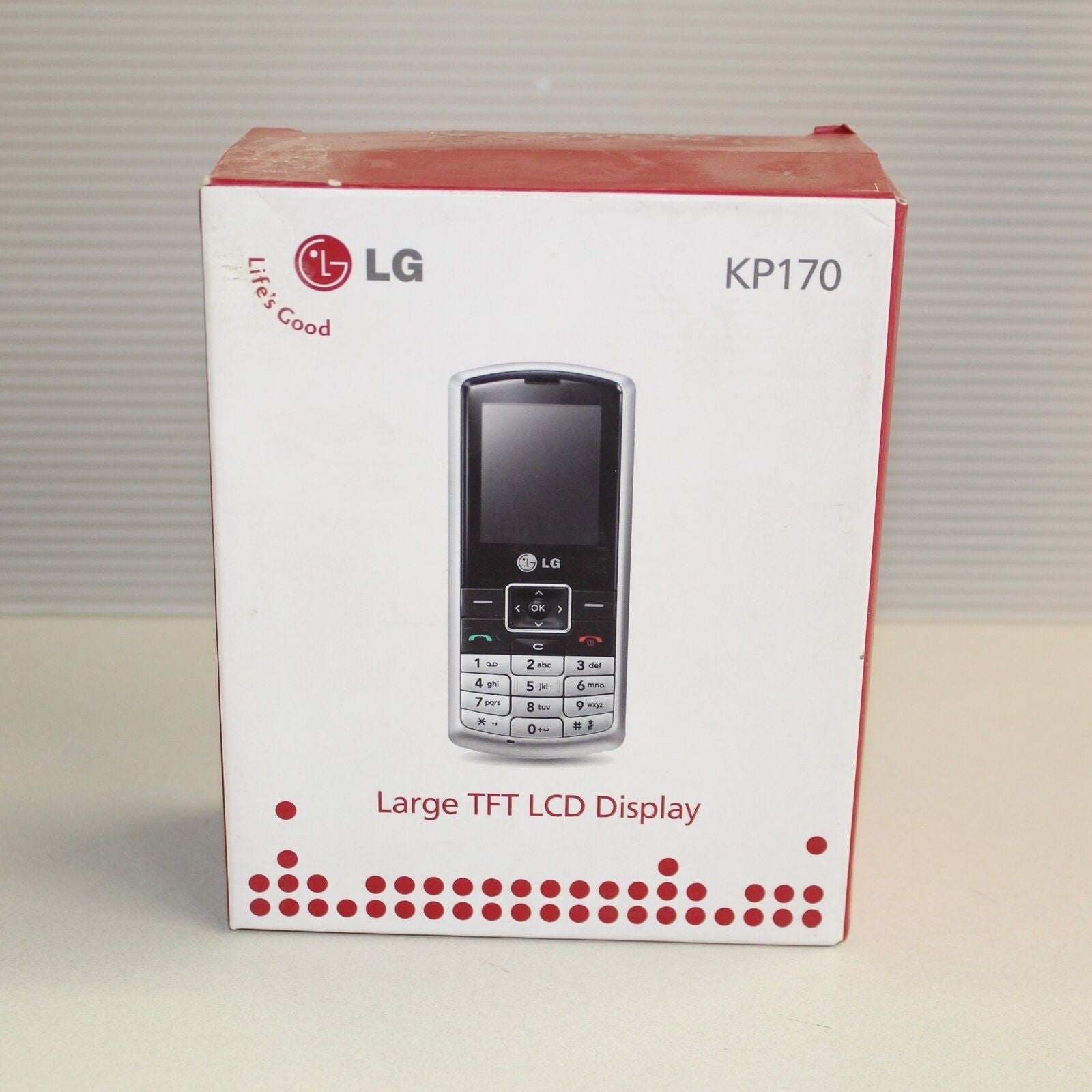 Rare Vintage LG KP170 Silver Phone International In Box Collectible