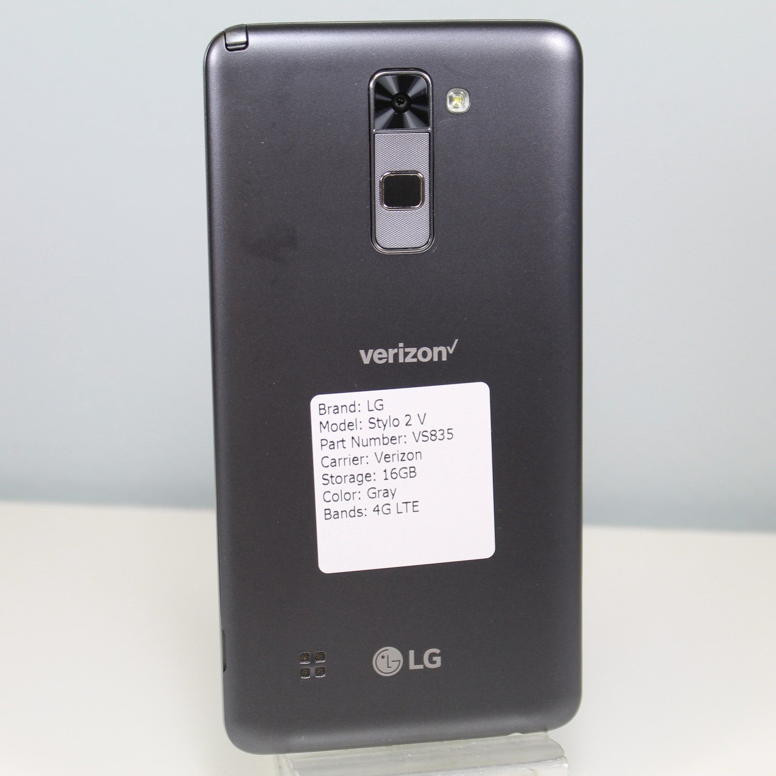 LG Stylo 2 V VS835 (Verizon) 4G LTE Smartphone - Gray, 16GB