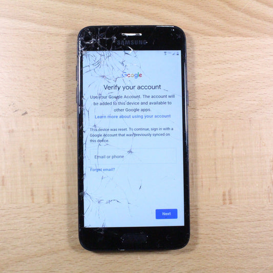 Samsung J3 J337V Verizon Black Smartphone For Parts #330