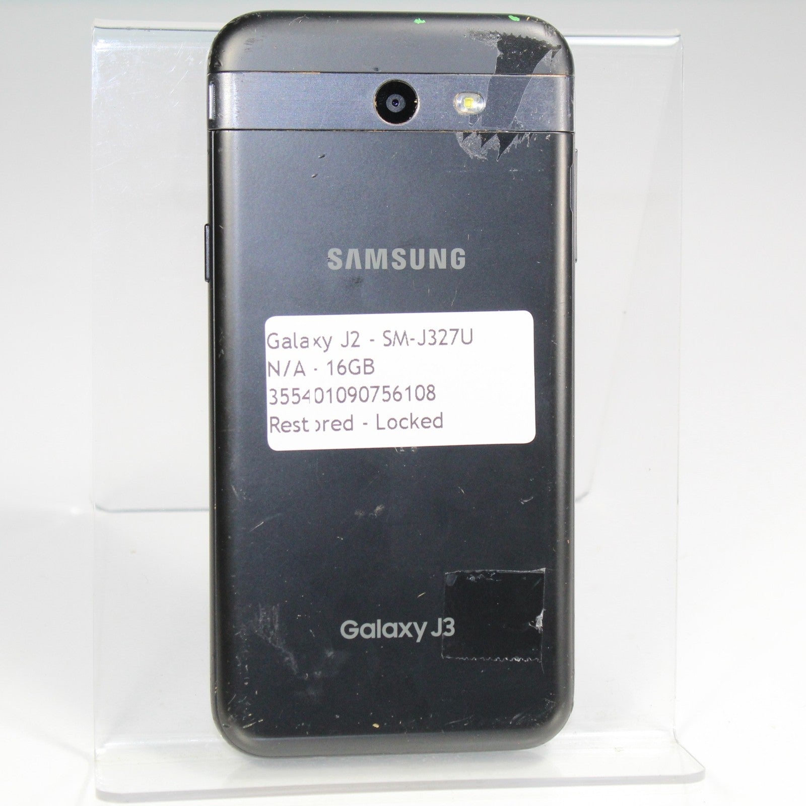 Samsung Galaxy J2 J327U Smartphone 4G LTE Black 16GB  For Parts or repair phone