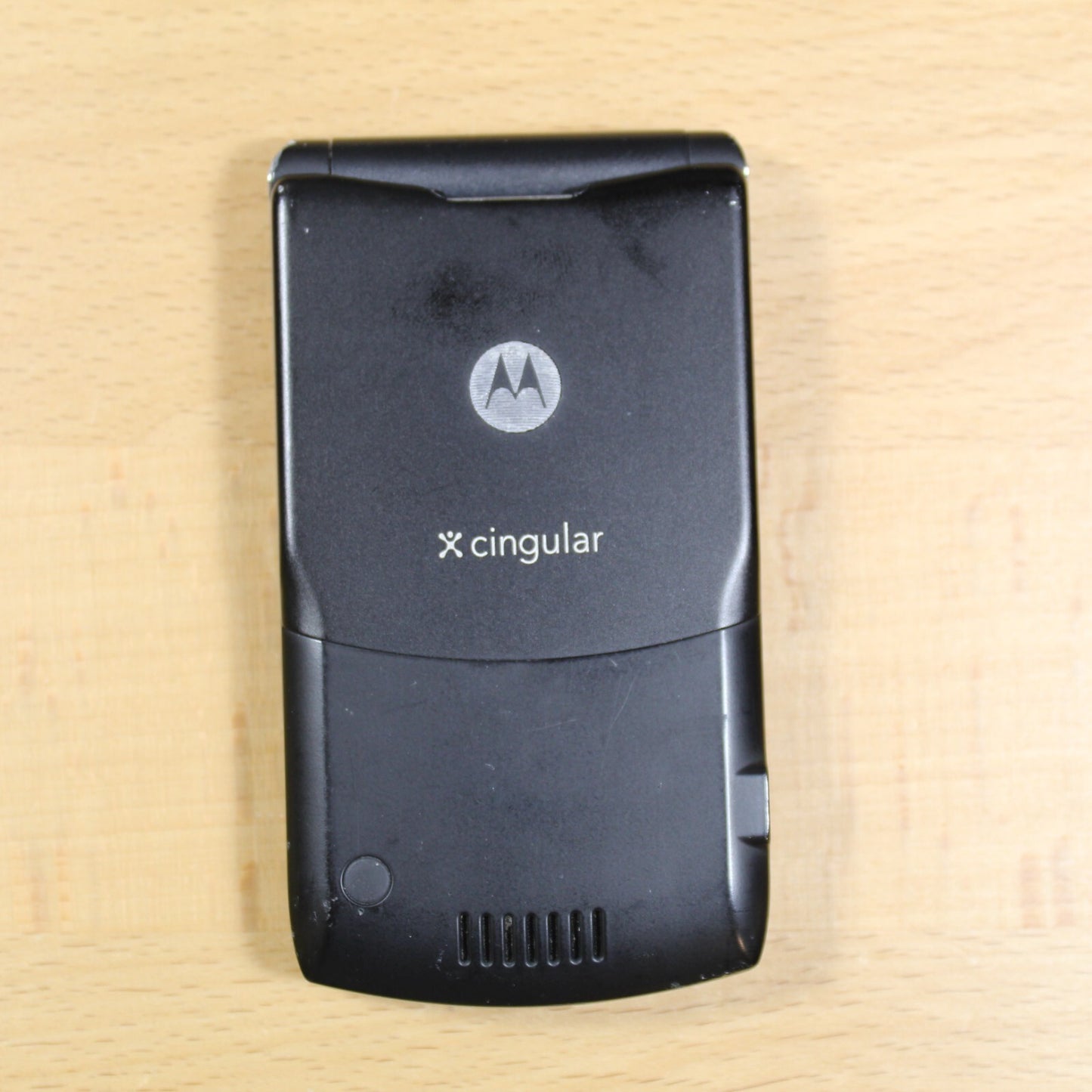 Vintage Motorola RAZR V3 Black Cell Phone For Parts Untested #118