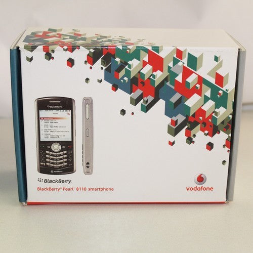 Rare Vintage Blackberry Pearl 8110 Vodafone Phone Gray For Parts In Box