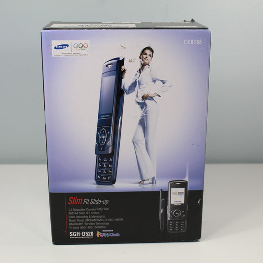 Samsung SGH-D520 Cell Phone 2006 Olympics Worldwide - Black