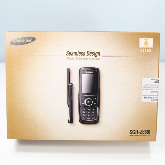 2006 Rare Vintage Samsung SGH-Z650i Phone Black In SEALED Box 