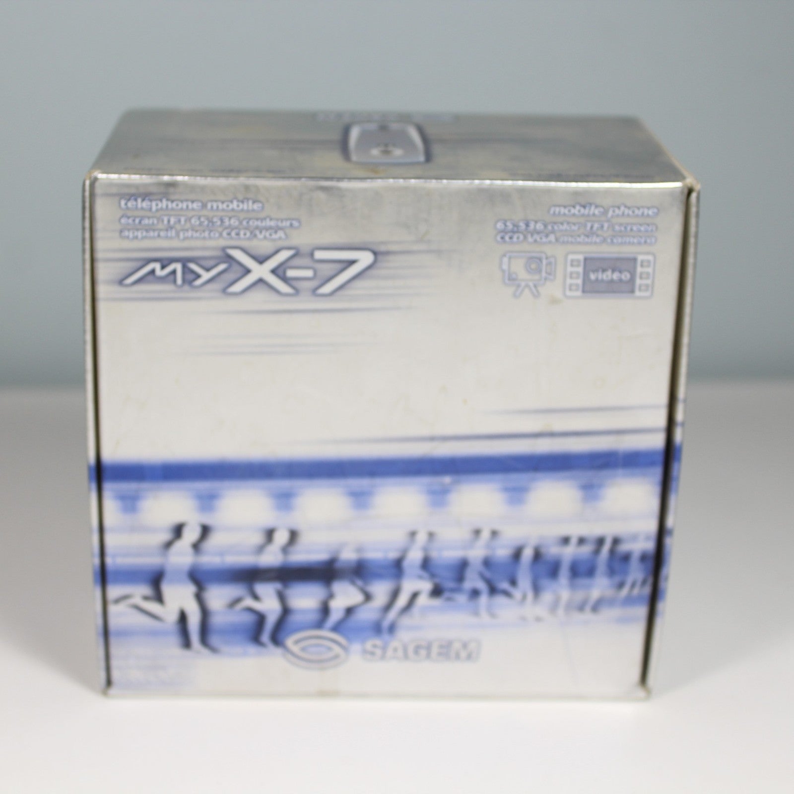 Rare Vintage Sagem myX-7 TIM Phone Silver International Italian In Box