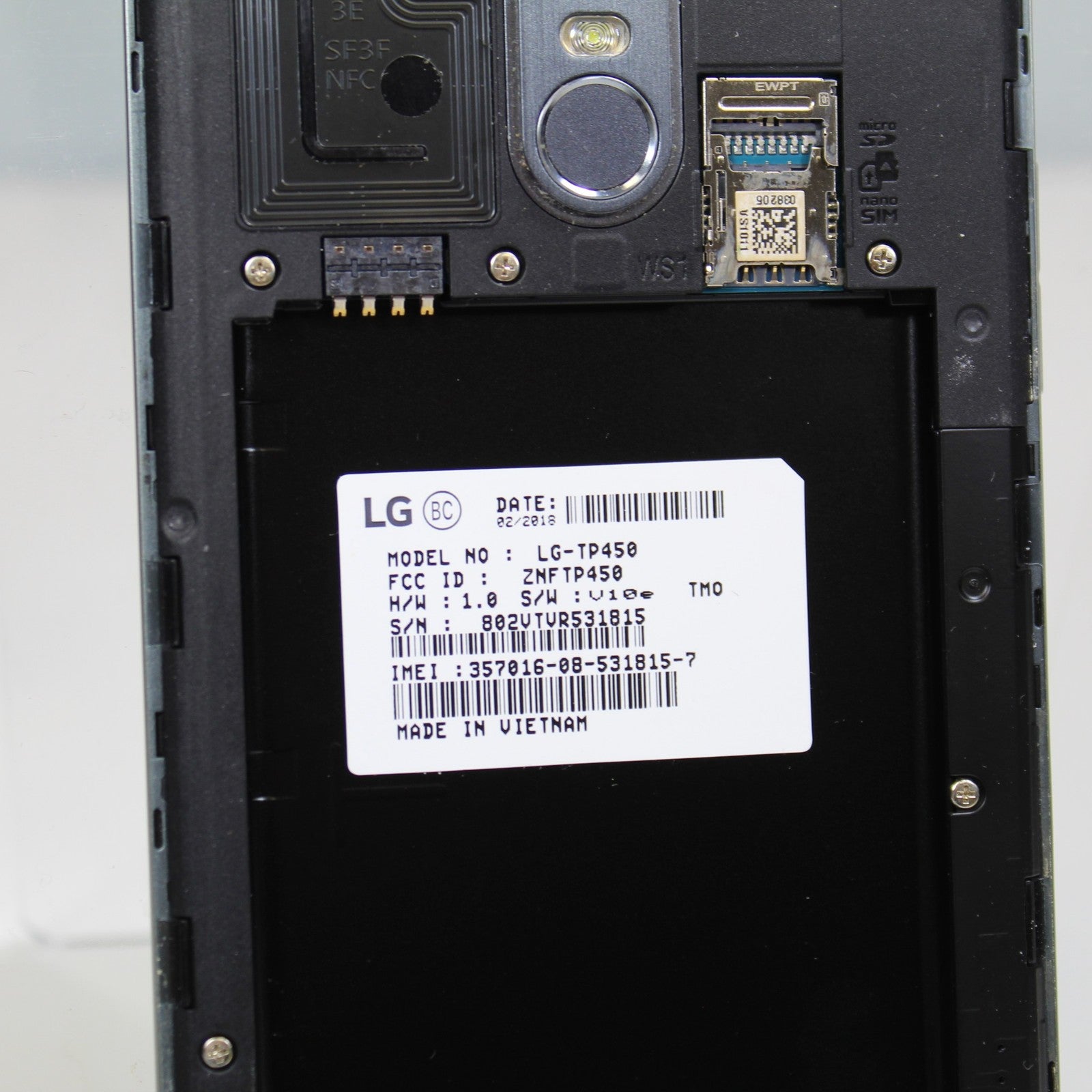 LG Stylo 3 T-Mobile Smartphone 4G LTE 32GB Gray ASIS For Parts