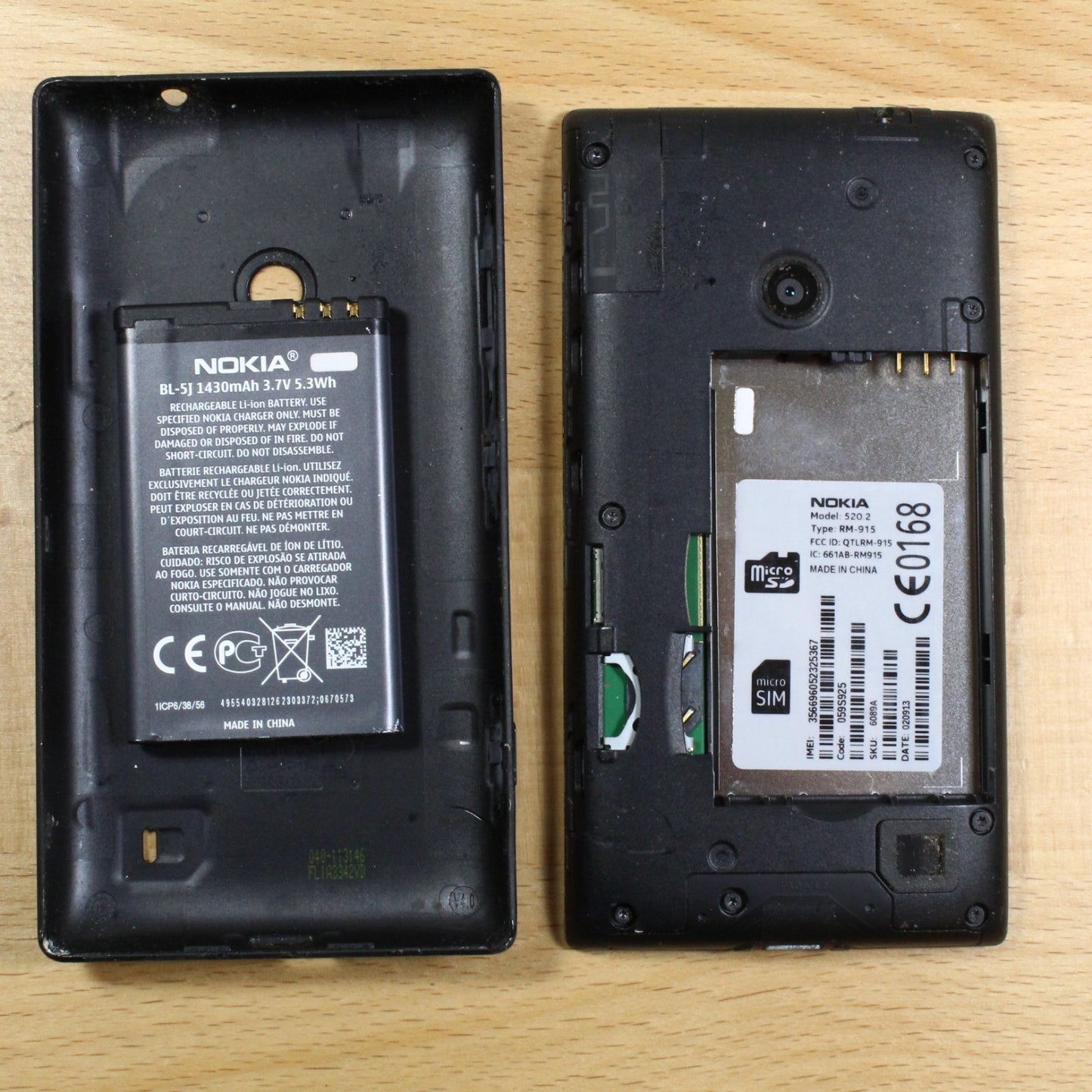 Nokia Lumia 520 RM-915 Black Smartphone For Parts #398