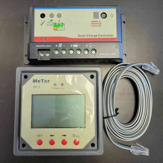 10A 20A Solar Controller Remote Meter 12V/24V LCD Display RV Camper