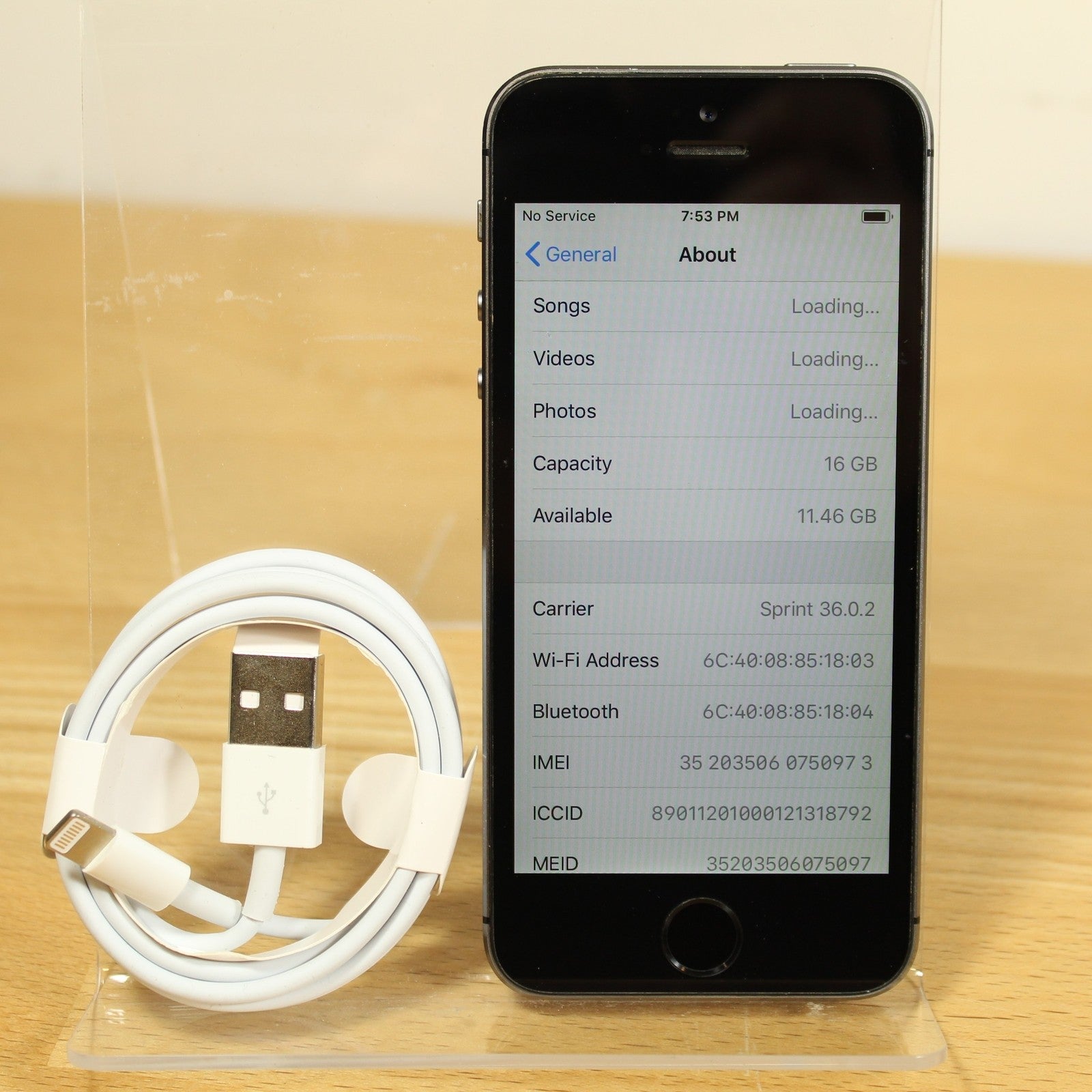 Unlocked Apple iPhone 5s Phone IOS 12 Space Gray 16GB A1453 4G LTE Global Ready
