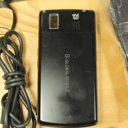 Rare Vintage Global Mobile G500 Unlocked Phone Black In Box Collectible Bundle