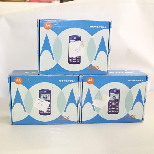 Rare Vintage Motorola C330 VodaFone Phone 3G GSM ASIS Lot of 3 Bundle