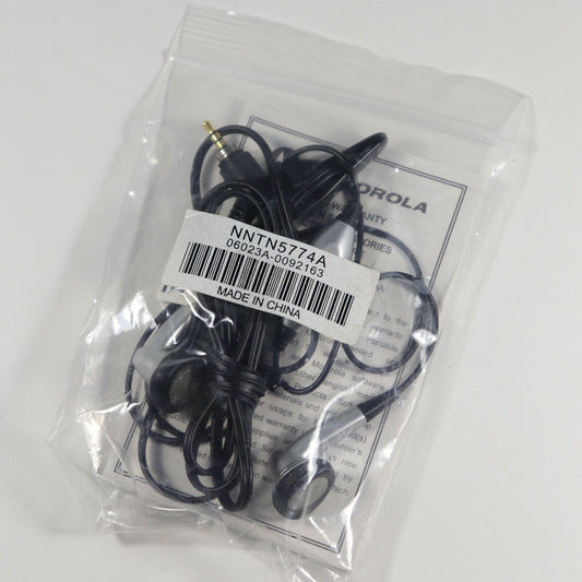  Motorola PTT Ear Bud Headset Original OEM NNTN5774A 