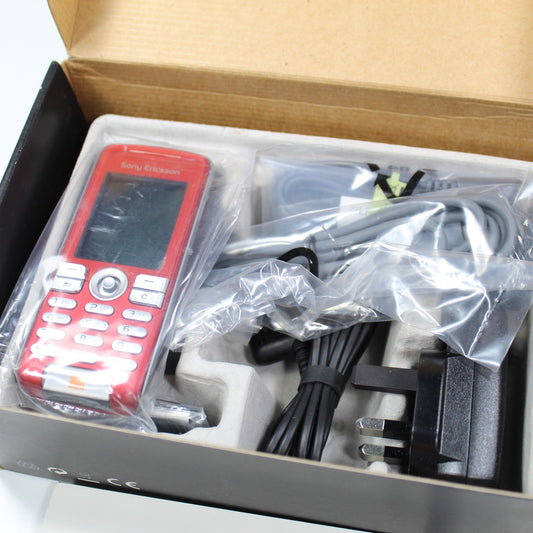 Rare Vintage Sony Ericsson K510i Orange Phone Seductive Red GSM In Box Complete