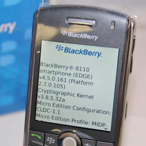 Rare Vintage BlackBerry 8110 Pearl Vodafone Gray Phone Collectible Classic