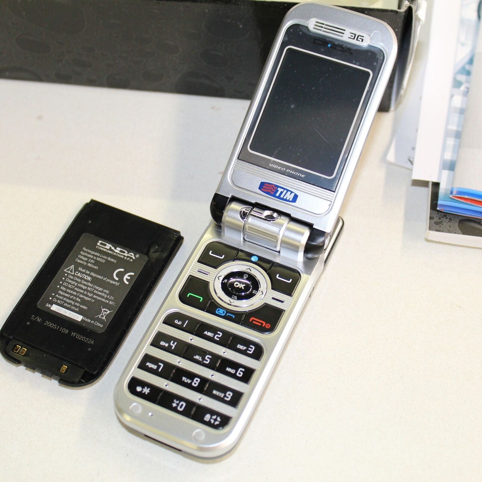 Rare Vintage ONDA N5020 TIM Phone International GSM Italian Black In Box Collect