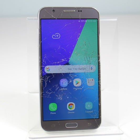 Samsung Galaxy J7 V Verizon Smartphone 4G LTE Silver 16GB For Parts